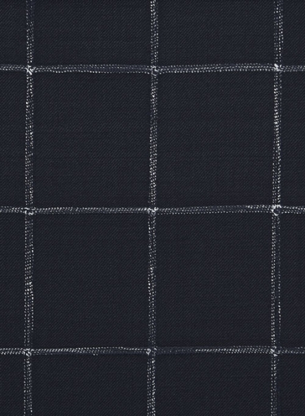 Graf Blue Checks Wool Jacket