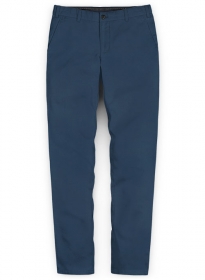 Stretch Summer Weight Ink Blue Chino Pants