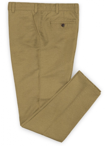 Khaki Peach Finish Chinos