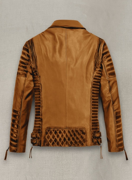 Charles Burnt Mustard Leather Jacket