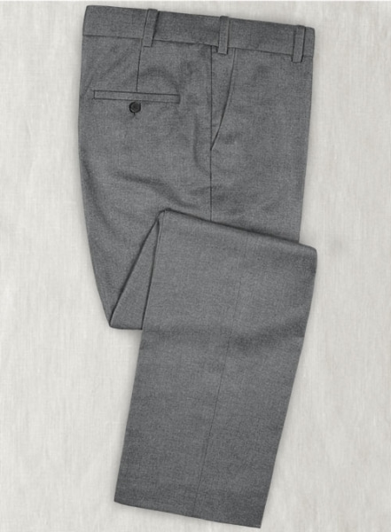 Frosted Mid Gray Terry Rayon Pants