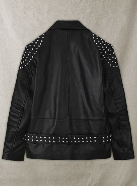 Studded Biker Leather Jacket