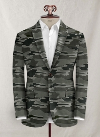 Gray Stretch Camo Jacket