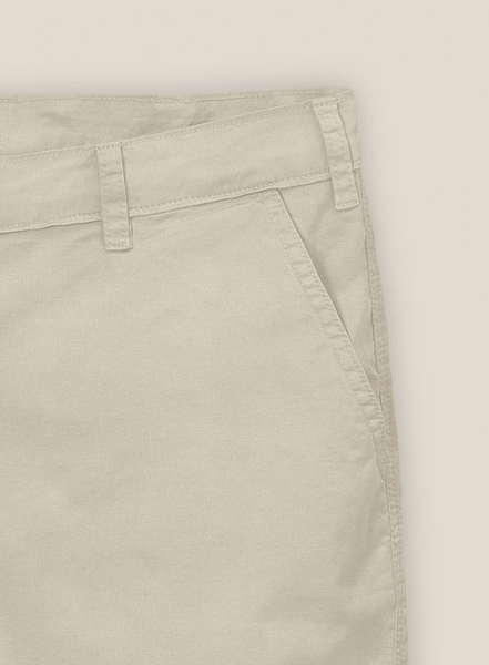 Army Khaki Stretch Chino Shorts