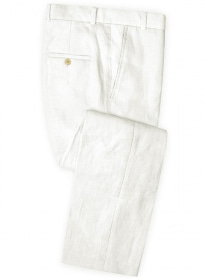 Safari Ivory Cotton Linen Pants