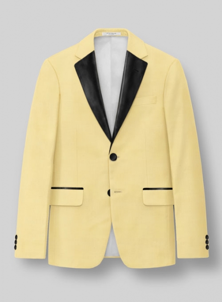 Napolean Yellow Wool Tuxedo Suit