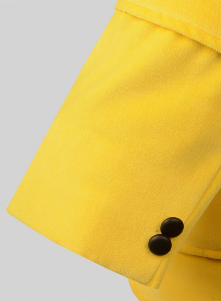 Yellow Velvet Breezer Style Jacket