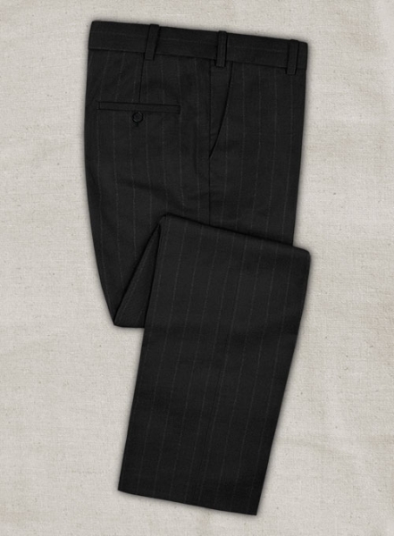 Reda Black Stripes Wool Suit