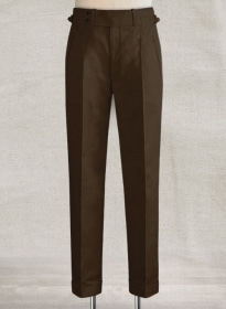 Safari Brown Cotton Linen Heritage Trousers