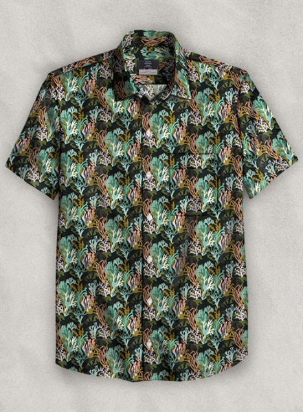 Liberty Fusana Cotton Shirt - Half Sleeves