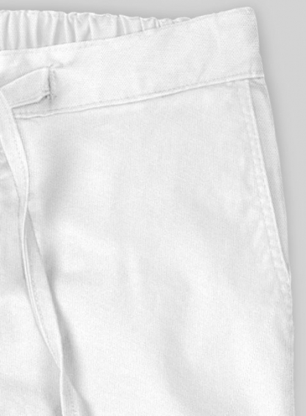 Lounge Style Summer Weight White Chinos