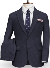 Napolean Blue Checks Couture Wool Suit