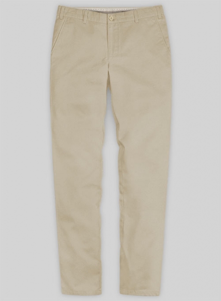 Sand Feather Cotton Canvas Stretch Chino Pants