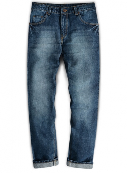 Sterling Blue Indigo Wash Whisker Jeans