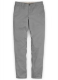 Gray Stretch Chino Pants