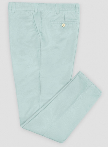 Stretch Summer Sea Blue Chino Pants