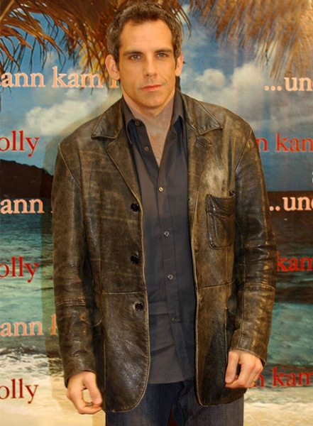 Ben Stiller Leather Blazer