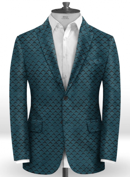 Ziata Teal Wool Jacket