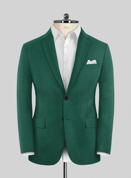 Scabal Oslo Green Wool Suit