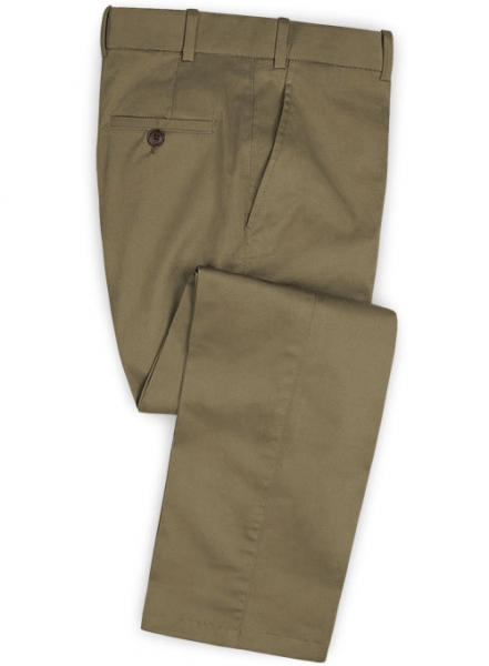 Hunter Khaki Peach Finish Chino Pants