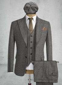 Thomas Shelby Peaky Blinders Gray Tweed Suit
