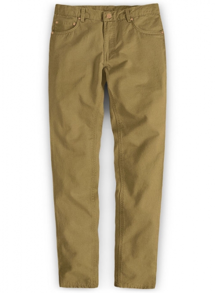 Tan Peach Finish Chino Jeans