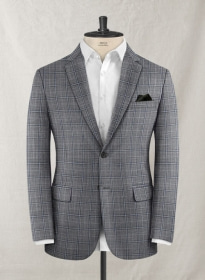 Reda Olando Blue Gray Wool Jacket