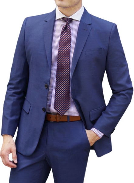 Napolean Rosso Blue Wool Suit