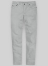 Ice Gray Cotton Power Stretch Chino Jeans