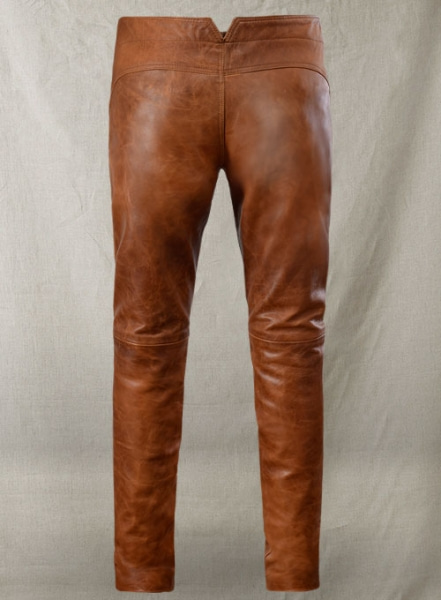 Cognac Jim Morrison Leather Pants