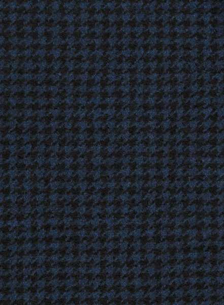 Houndstooth Dark Blue Tweed Pants