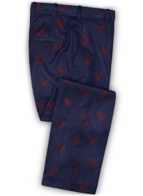 Eagle Oxford Blue Wool Pants