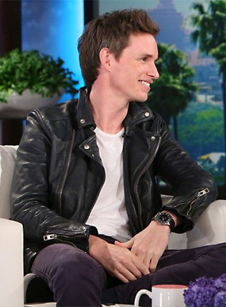 Eddie Redmayne Leather Jacket