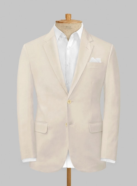 Light Khaki Stretch Chino Suit