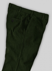 Olive Green Corduroy Trousers