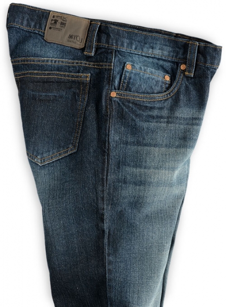 Falcon Blue Hard Wash Whisker Jeans