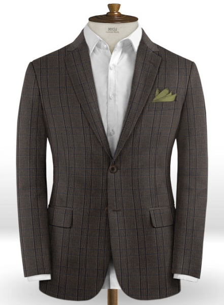 Napolean Strum Gray Brown Wool Jacket