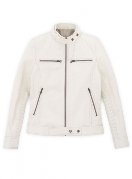 Off White Leather Aviator Jacket – Jane & Tash Bespoke