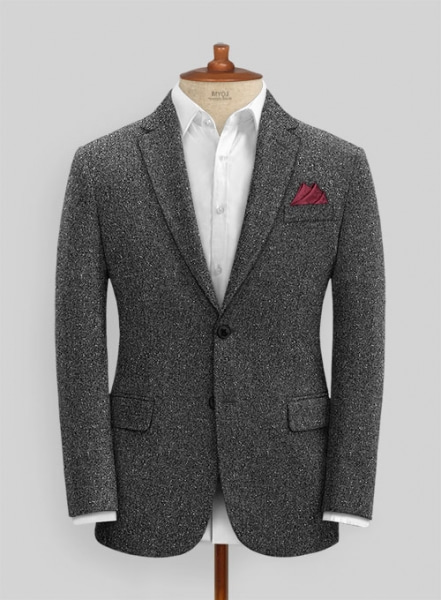 Charcoal Flecks Donegal Tweed Suit