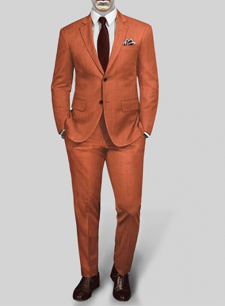 Napolean Runway Orange Wool Suit