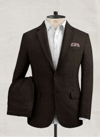 Solbiati Dark Brown Seersucker Suit