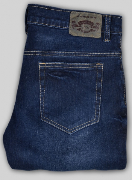 Cove Blue Stretch Indigo Wash Whisker Jeans