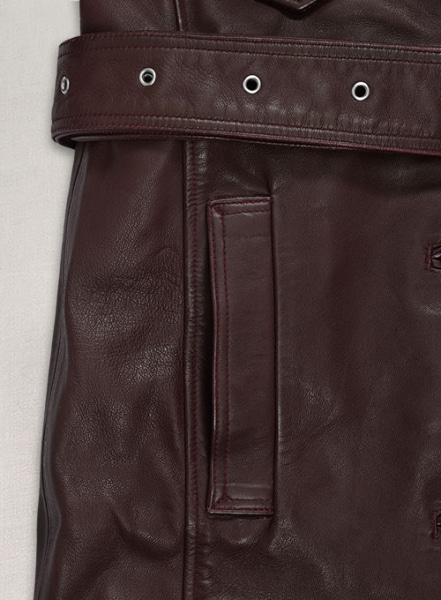 Eiza Gonzalez Leather Trench Coat