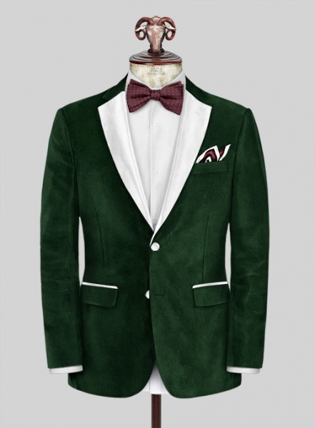 Green Velvet Tuxedo Suit