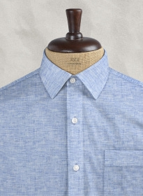 Solbiati Light Blue Linen Shirt