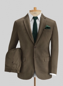 Caccioppoli Cotton Gabardine Dark Brown Suit