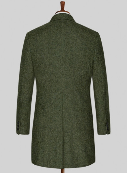 Naples Green Tweed Overcoat