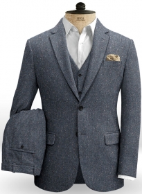Runway Blue Flecks Donegal Tweed Suit