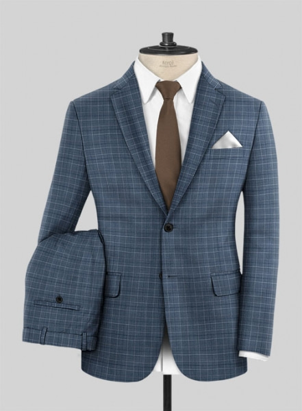 Napolean Tonia Blue Wool Suit