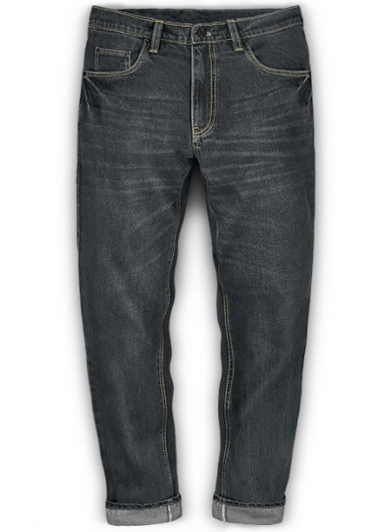 Rooster Black Indigo Wash Whisker Jeans